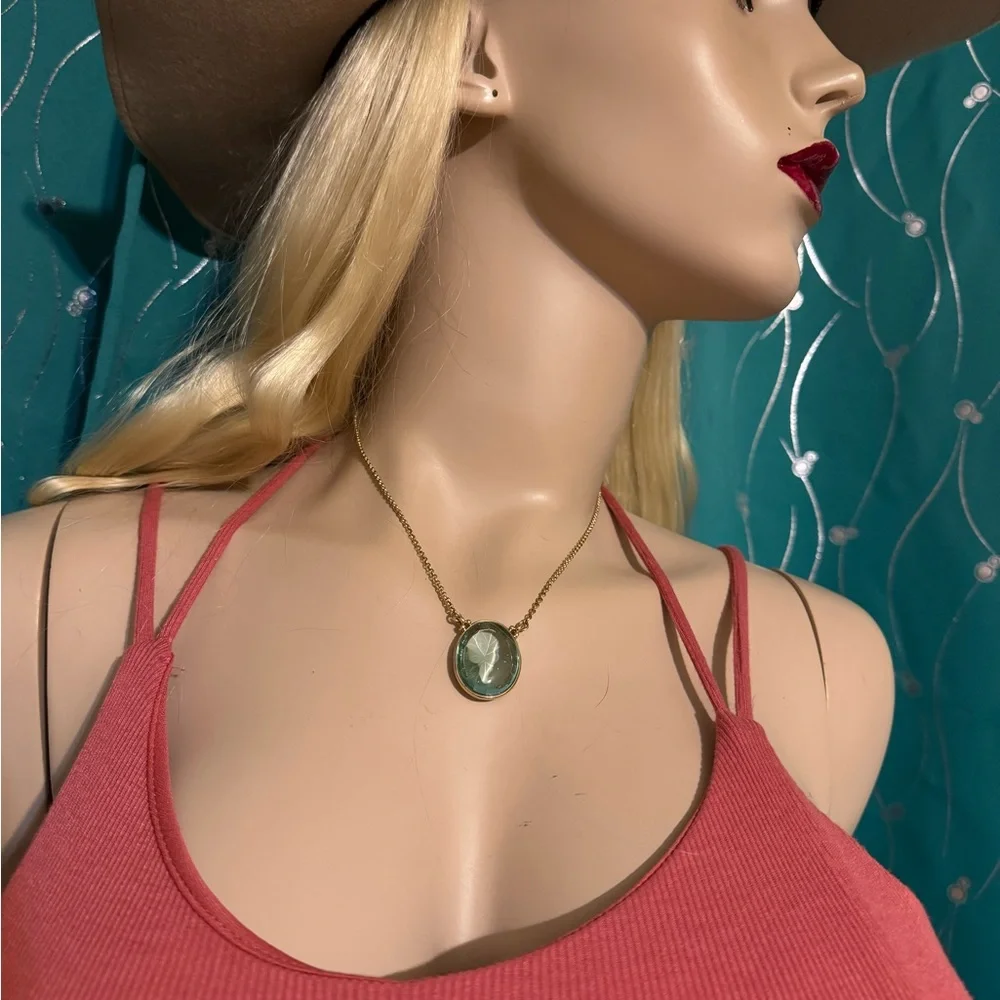 MONET Glass Pendant Necklace
